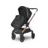 Бебешка количка с реверсивна дръжка 3 в 1 Lorelli Reya Black Jaspe