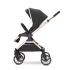 Бебешка количка с реверсивна дръжка 3 в 1 Lorelli Reya Black Jaspe