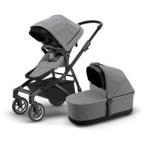 Бебешка количка 2в1 THULE SLEEK GREY MELANGE/BLACK