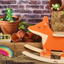 Играчка дървена люлка лисица Vilac