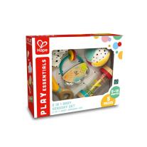 Комплект бебешки играчки, Hape, 5 в 1 сензорни играчки