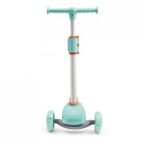 Детска тротинетка, Hape, Тюркоазена със светещи колела