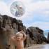 Надуваема Плажна Топка 3D SunnyLife Sid the Seagull Blue Stripe