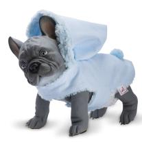 Бебе сив френски булдог Ноно, Asi със синьо палто