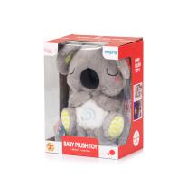 Дишаща плюш играчкачка с музика и светлина Chipolino Коала зел/сива