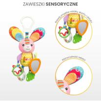 Играчка За Количка Sensillo цветно Зайче 