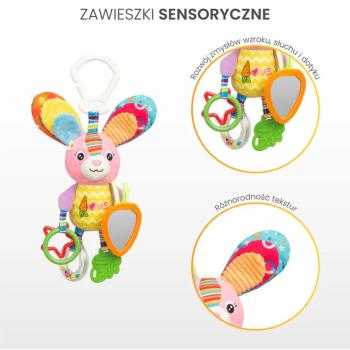 Играчка За Количка Sensillo цветно Зайче 