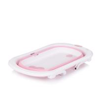 Сгъваема вана с мрежа и стойка Chipolino Малибу, 78 сm, розова