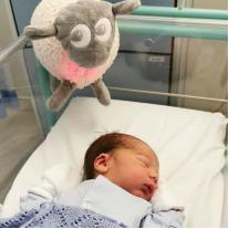 Помощник за сън със сензор за плач и светлина Овцата Ewan DELUXE Бежов