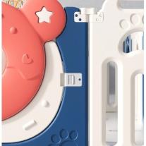 Бебешка ограда за безопасна игра Sonne Padi с баскетболен кош