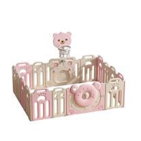 Бебешка ограда за безопасна игра Sonne Poppy с баскетболен кош 
