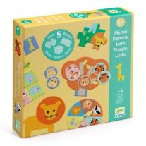 5 образователни игри диви животни Djeco