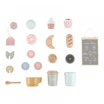 Дървен Кафе Кът със Сладкиши и Аксесоари FSC Little Dutch