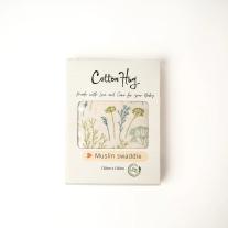 Бебешка памучна пелена Cotton Hug - Билки, 120 х 120 cm