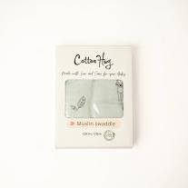 Бебешка памучна пелена Cotton Hug - Горски животни, 120 х 120 cm