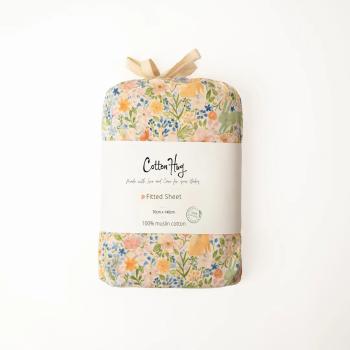 Чаршаф с ластик Cotton Hug - Зайче, 70 х 140 cm