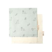 Комплект бебешки пелени Cotton Hug - Горски животни, 70 x 70 cm, 2 броя