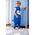 Спален чувал с крачета от органичен памук BabyBliss - BlissJump "Penguin Blue" 3-5г. 2.5 тог 