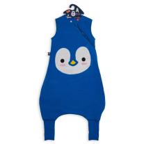 Спален чувал с крачета от органичен памук BabyBliss - BlissJump "Penguin Blue" 3-5г. 2.5 тог 