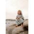 Детско Плажно Пончо Little Dutch Seashells and Stripes Surf Blue
