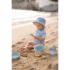 Двустранна Шапка за Слънце Little Dutch Stripes Ocean Blue - размер 3