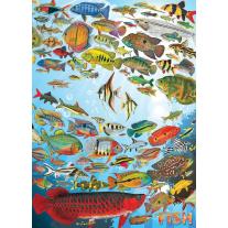Cobble Hill Пъзел от 1000 части - Тропически риби, Флик Форд