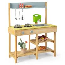 Дървена Градинска Кухня за игра Costway