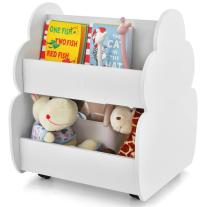 Двустранна етажерка за книжки и играчки Costway
