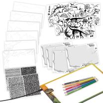 DinosArt, Светеща подложка за рисуване и прекопиране, Динозаври