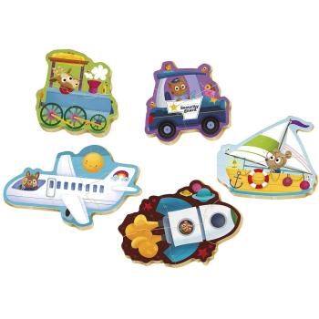 Educa Бебешки пъзел 5 в 1 - Превозни средства