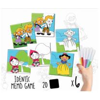 Educa Игра за оцветяване - В гората, с 6 флумастера