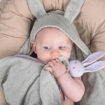 Бебешка Хавлия с Качулка Elodie, Mineral Green