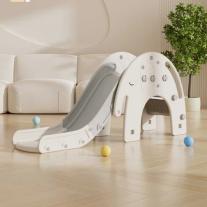 Детска пързалка с баскетболен кош Слонче Feelkids сива
