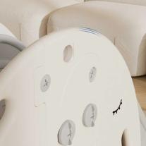 Детска пързалка с баскетболен кош Слонче Feelkids сива