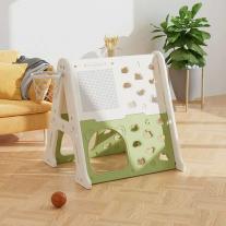 Детска пластмасова стена за изкачване 5 в 1, Feelkids зелена