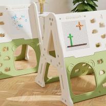 Детска пластмасова стена за изкачване 5 в 1, Feelkids зелена