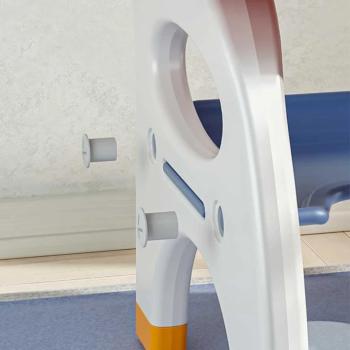 Детско бюро за писане и рисуване със столче Feelkids в син и жълт цвят