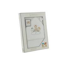 Хавлия GAMBERRITOS 100х100 см., Животни сив кант