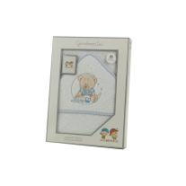 Хавлия GAMBERRITOS 100х100 см., Мече син кант