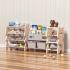 Комбиниран пластмасов скрин за съхранение на играчки и книги Feelkids Розово мече