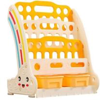 Комбинирана детска етажерка за книги и играчки Feelkids жълта