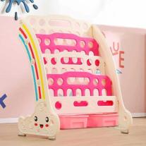 Комбинирана детска етажерка за книги и играчки Feelkids червена
