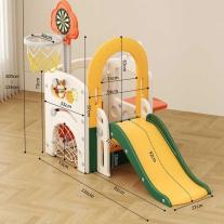 Мултифункционален детски комплект за игра Feelkids 8 в 1 с пързалка