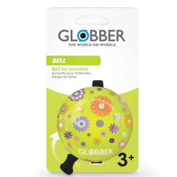 Звънец за детски тротинетки и триколки Globber Лайм