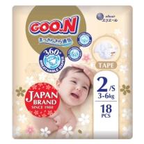 Бебешки пелени за новородени 18 бр. Goo.N Premium Soft 3-6кг