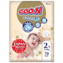 Бебешки пелени за новородени 70 бр. Goo.N Premium Soft 3-6кг