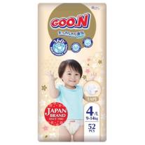 Бебешки пелени 52 бр. Goo.N Premium Soft 9-14кг