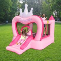 Батут замък HAPPY HOP Princess с пързалка 285x210x220