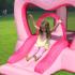 Батут замък HAPPY HOP Princess с пързалка 285x210x220