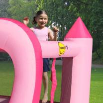 Батут замък HAPPY HOP Princess с пързалка 285x210x220